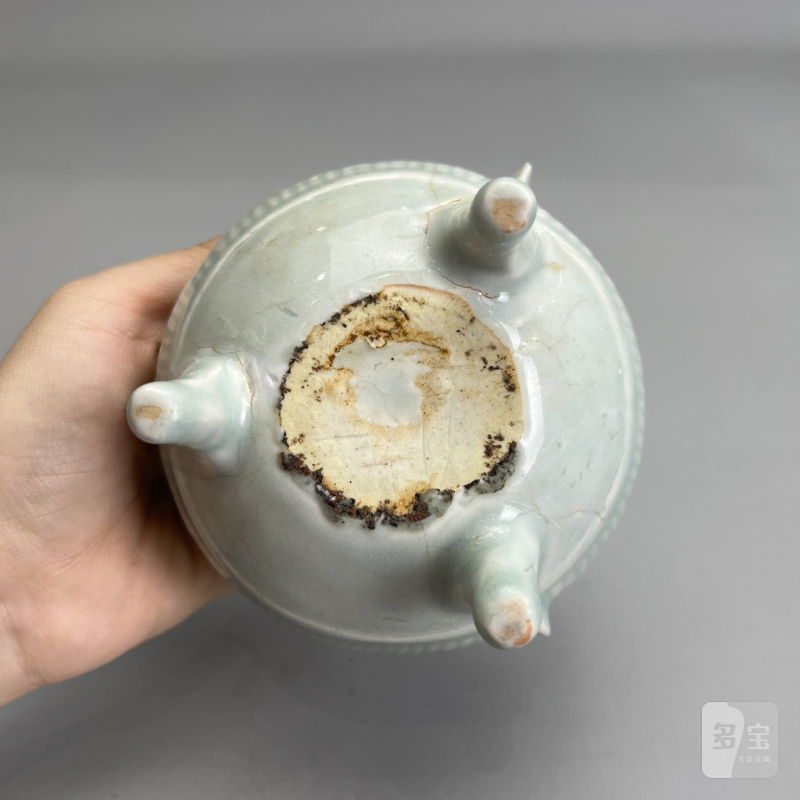 明代 青白釉鬲式炉 - 图15